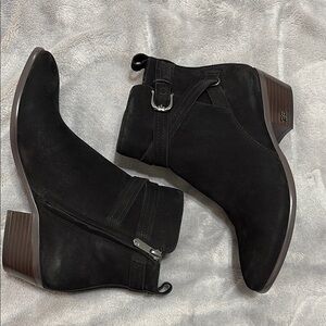 SAM EDELMAN Women's Black suede Ankle Boots